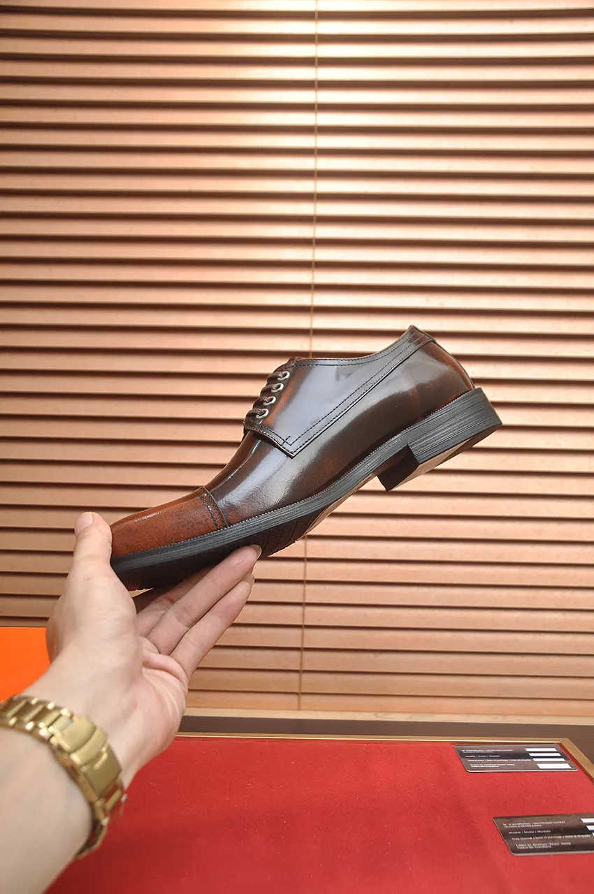 Men's shoes💰540💶[HERMES] (cowhide lining)🍀Italian top luxury🍀He does not pursue novel styles and gorgeous colors, but attracts the favor of successful men with his flawless, elegant and classic style. Formal leather shoes This very comfortable, simple and stable style allows you to easily match any style! The pattern is absolutely 1:1 refined from the original case, and we strive for excellence in materials, imported cowhide + cowhide lining💪💪💪extraordinary texture👍! .Code number: 39-45 (45 customized)